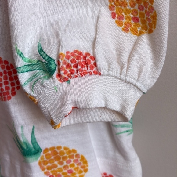 LOFT Pineapple Print Sweatshirt Size SMALL New - Picture 6 of 8